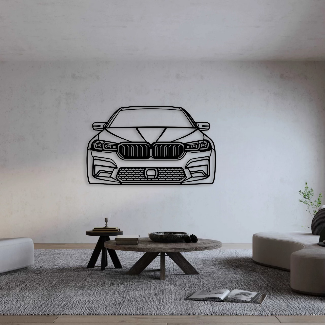 2021 M5 Competition Front View Metal Wall Art - DopeCars