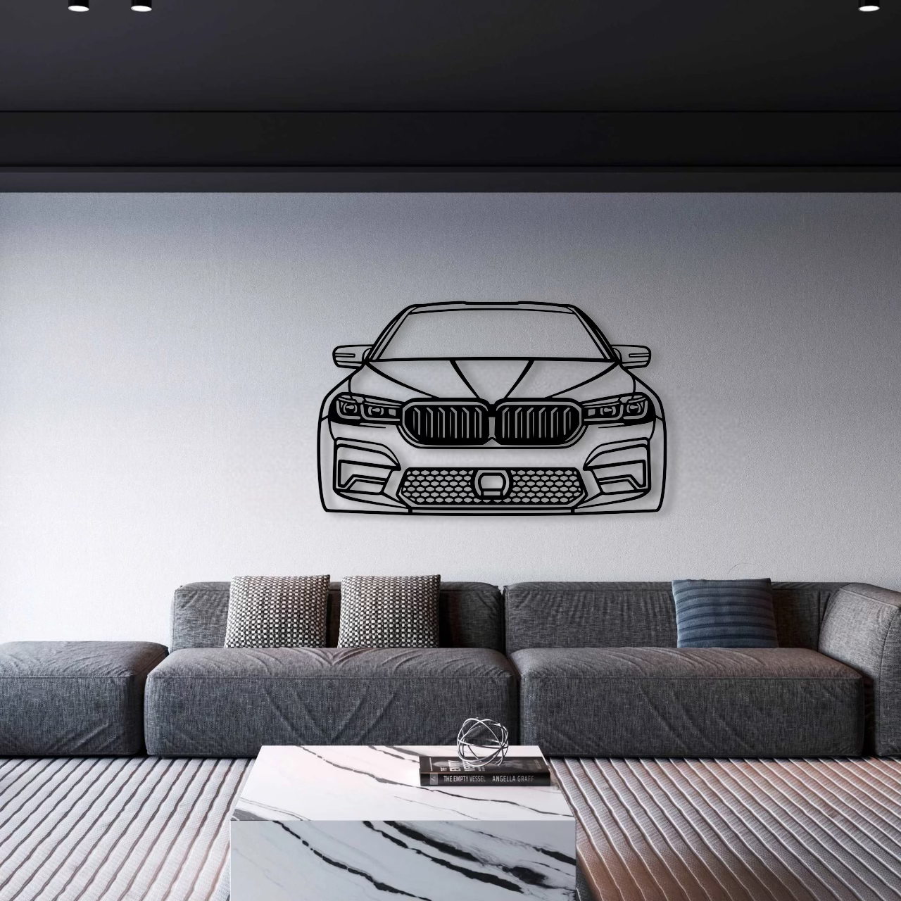 2021 M5 Competition Front View Metal Wall Art - DopeCars