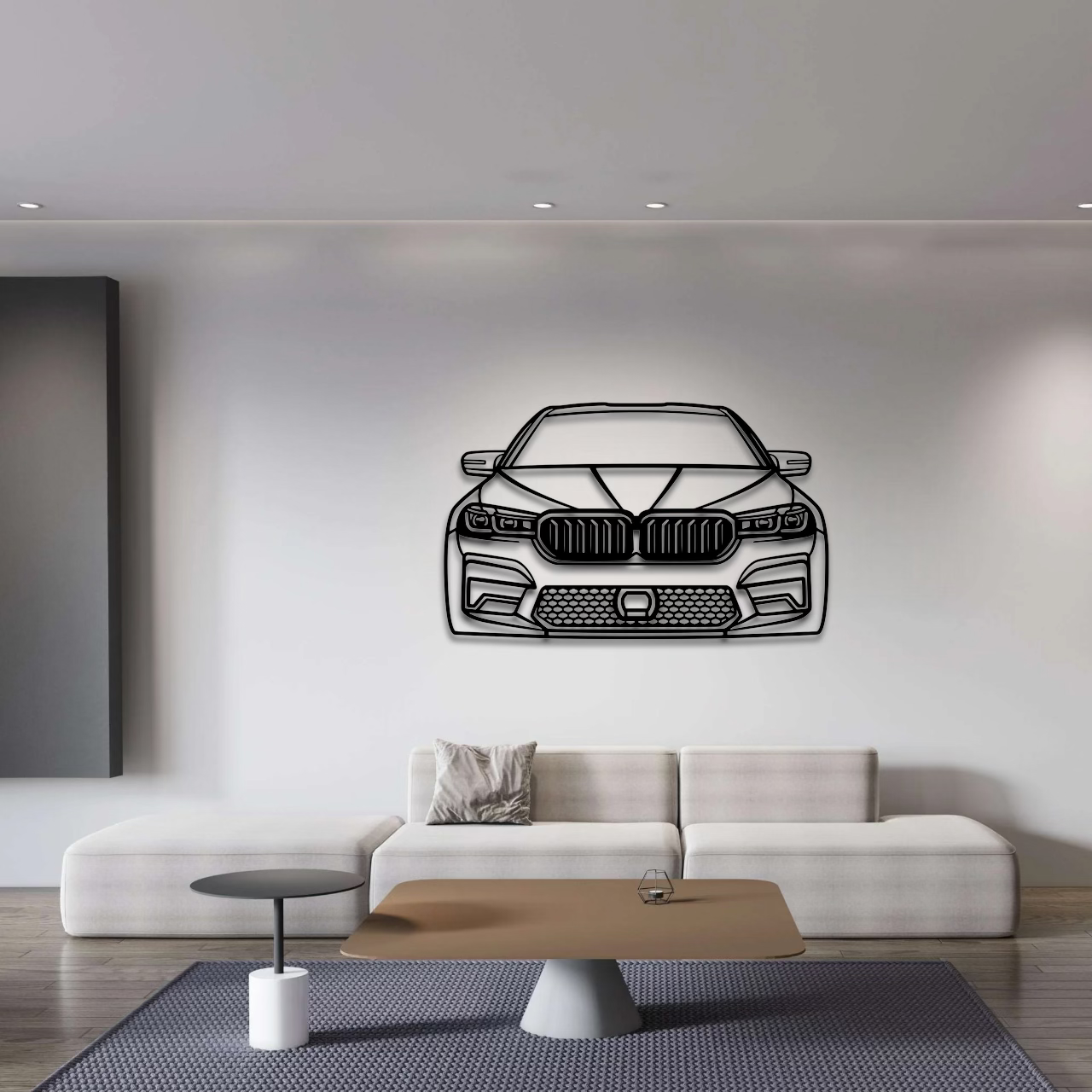 2021 M5 Competition Front View Metal Wall Art - DopeCars