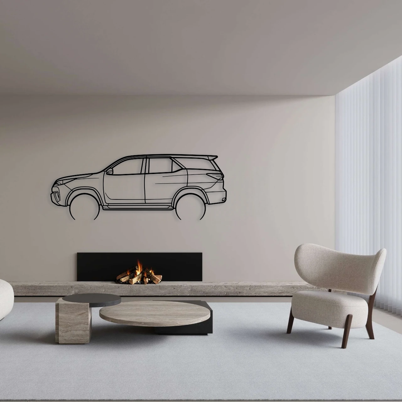 2023 FORTUNER METAL WALL ART - DopeCars