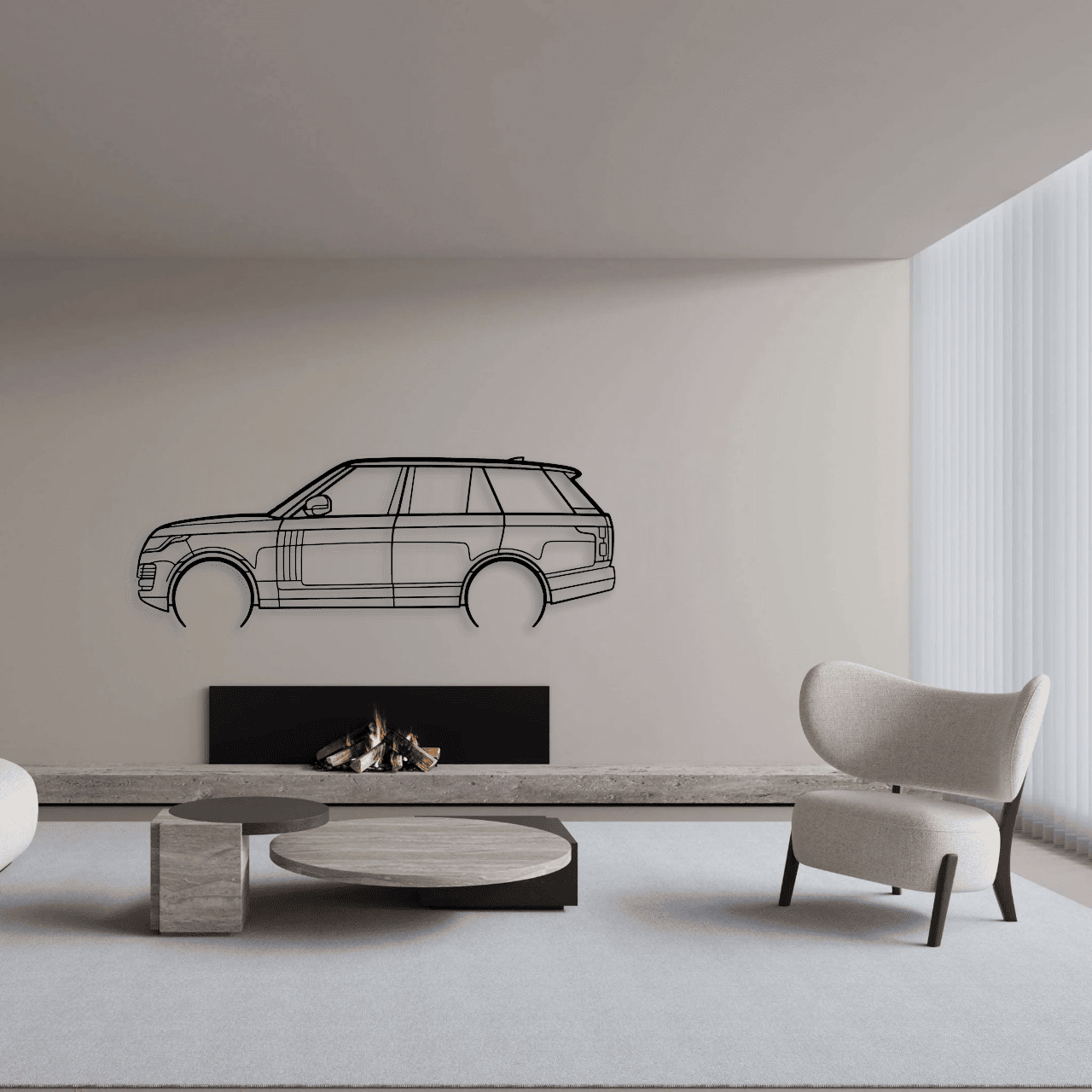 RANGE ROVER VOGUE - 2021 METAL WALL ART - DopeCars