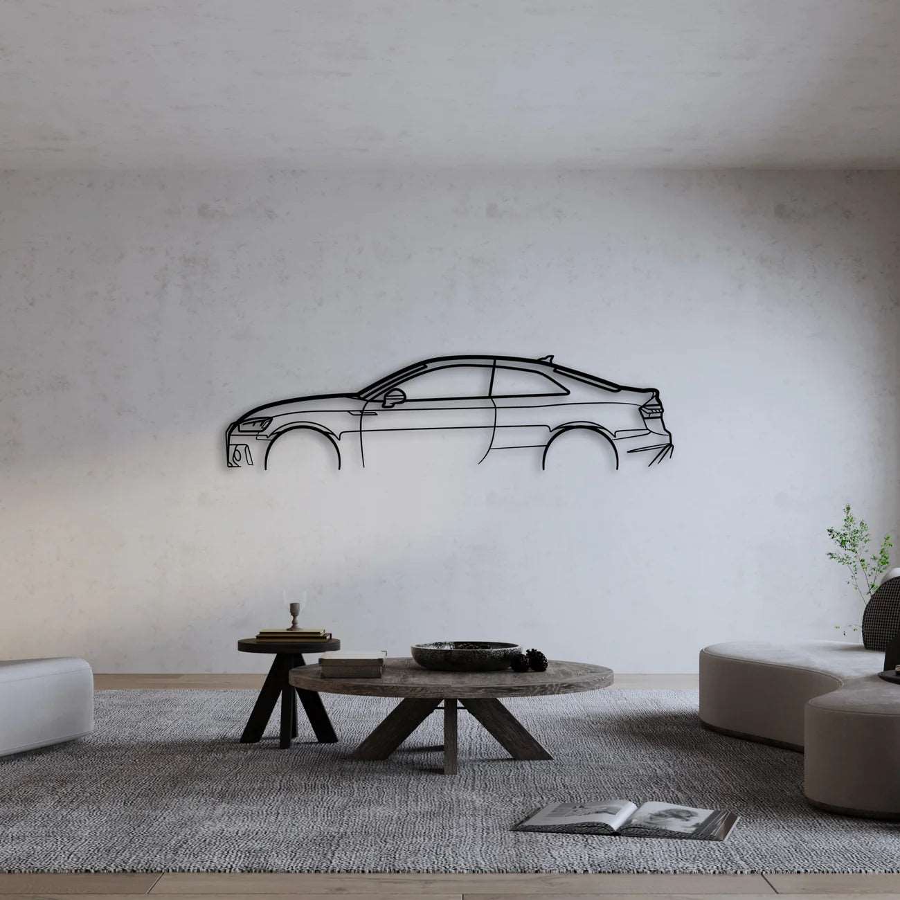 AUDI RS5 COUPE (B9-8W6 FACELIFT) METAL WALL ART - DopeCars