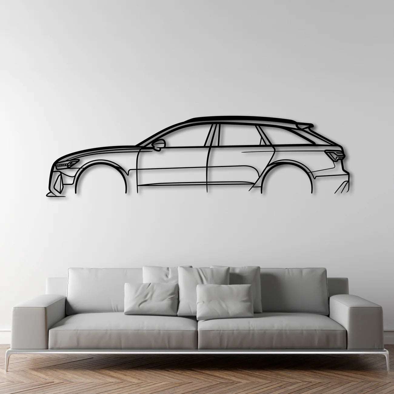 AUDI RS6 (C8) METAL WALL ART - DopeCars