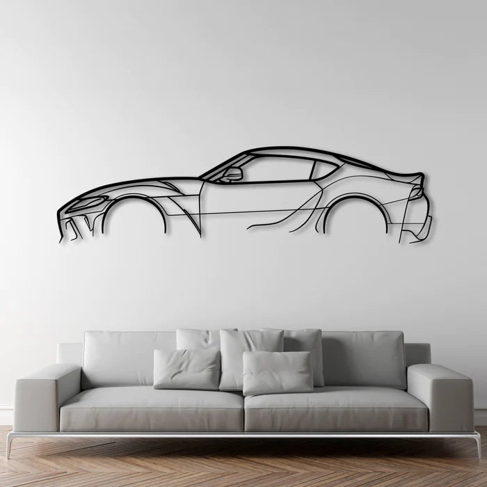 TOYOTA SUPRA MKV METAL WALL ART - DopeCars