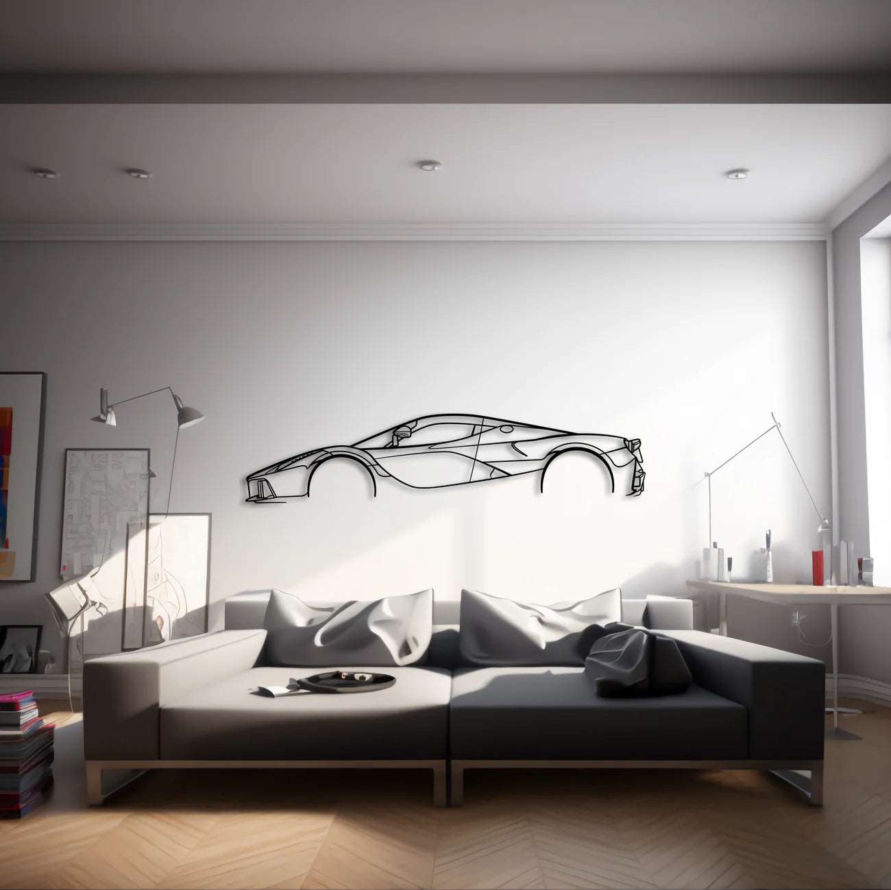 FERRARI LAFERRARI METAL WALL ART - DopeCars