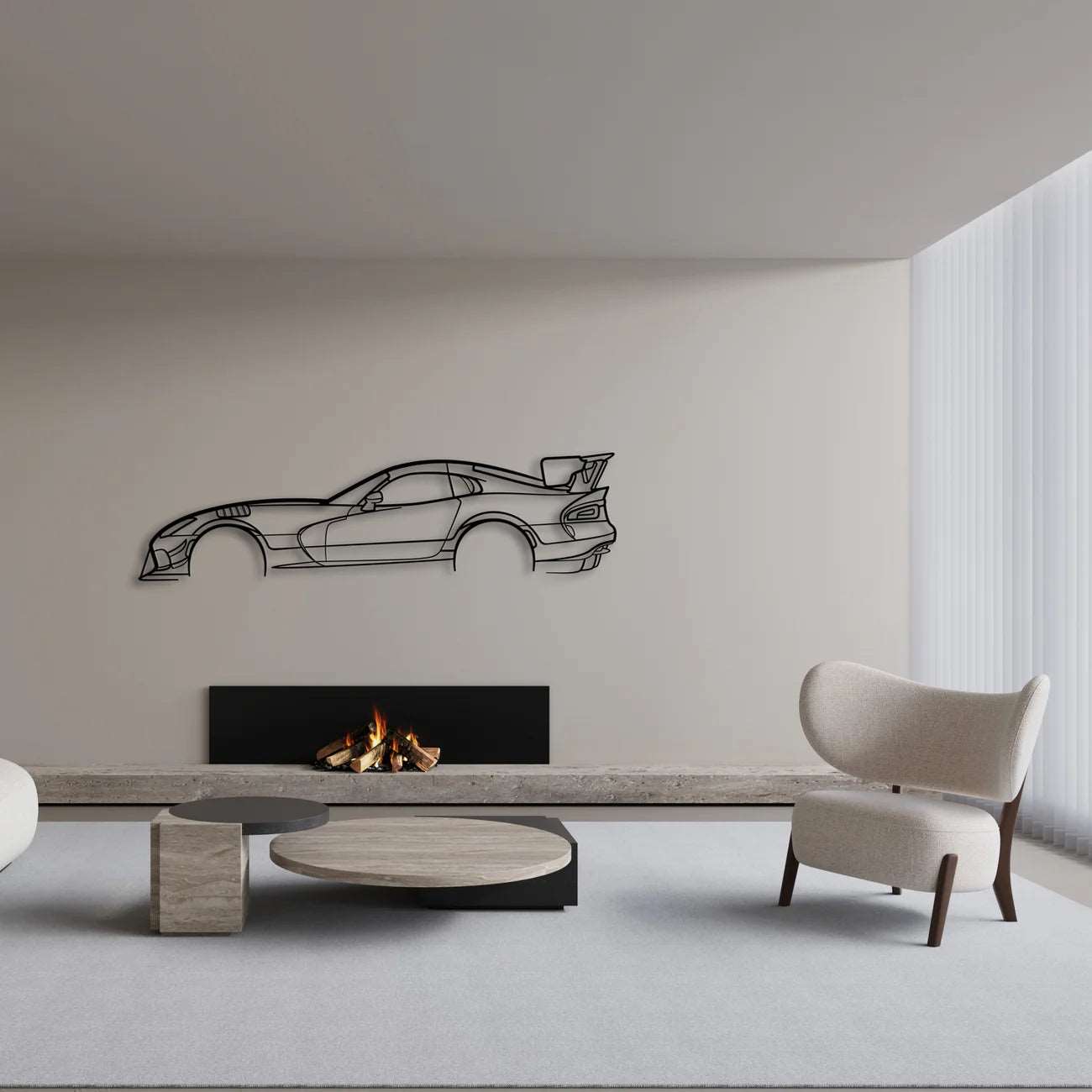 DODGE VIPER ACR METAL WALL ART - DopeCars