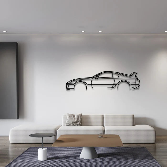 TOYOTA SUPRA MKIV METAL WALL ART - DopeCars