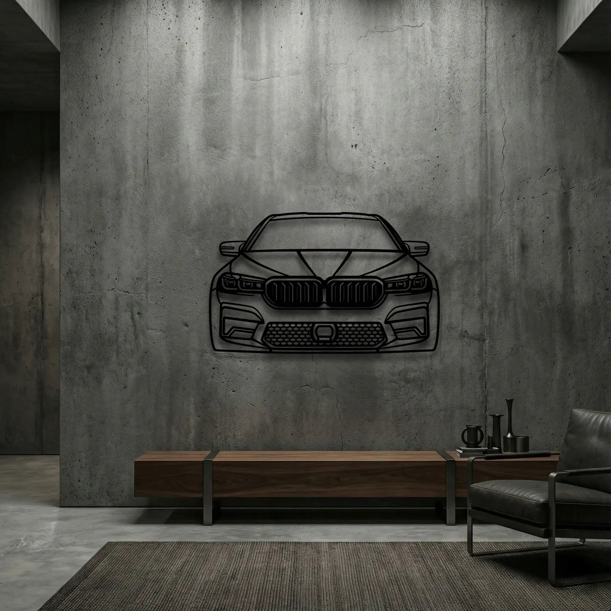 2021 M5 Competition Front View Metal Wall Art