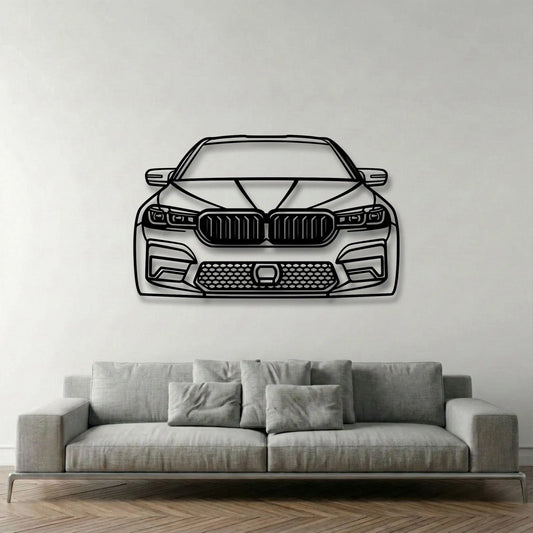2021 M5 Competition Front View Metal Wall Art - DopeCars