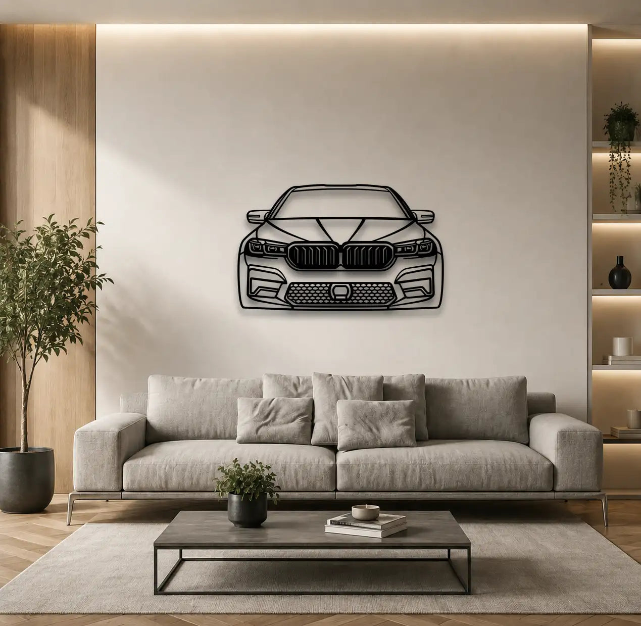 2021 M5 Competition Front View Metal Wall Art - DopeCars