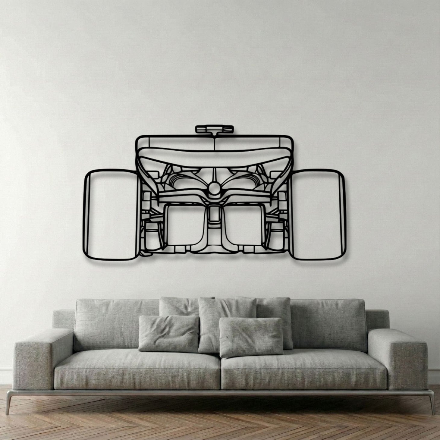 Ferrari F1 2024 SF-24 Back View Metal Wall Art - DopeCars