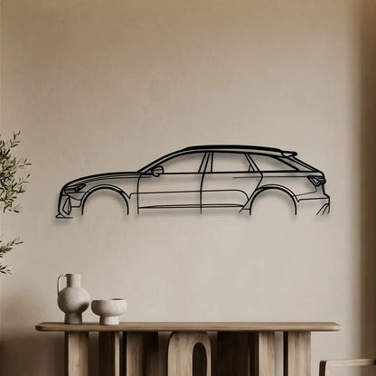 Audi RS6 (C8) Metal Wall Art - DopeCars