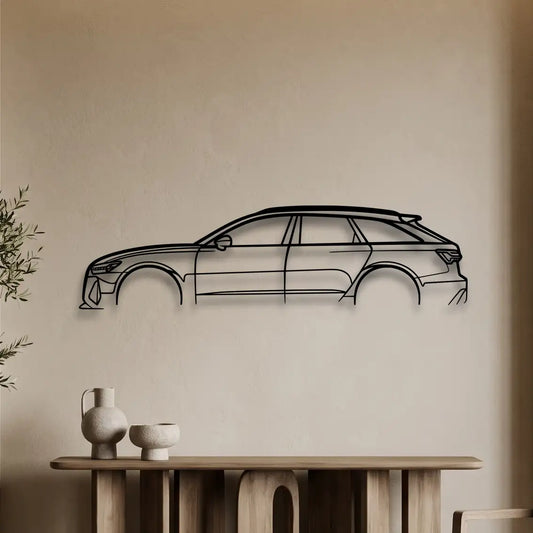 Audi RS6 (C8) Metal Wall Art - DopeCars