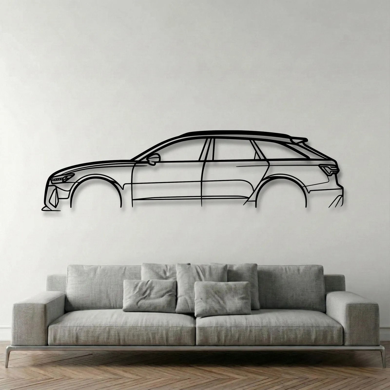 Audi RS6 (C8) Metal Wall Art - DopeCars