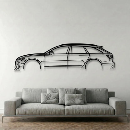 Audi RS6 (C8) Metal Wall Art - DopeCars