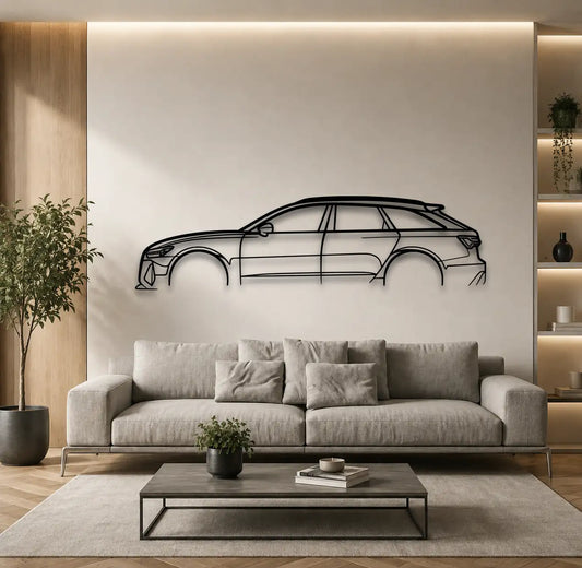 Audi RS6 (C8) Metal Wall Art - DopeCars