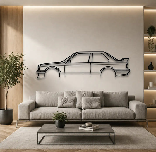 BMW M3 (E30) Metal Wall Art - DopeCars
