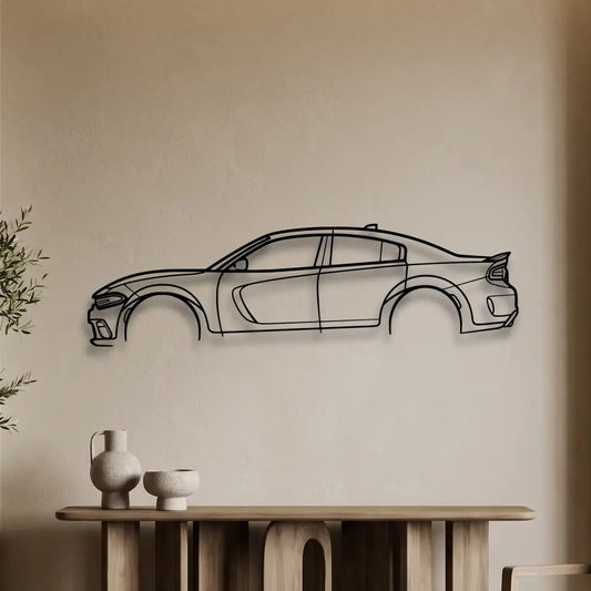 Dodge Charger SRT Hellcat Redeye Metal Wall Art - DopeCars