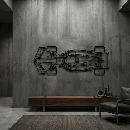 F1 Top View Metal Wall Art