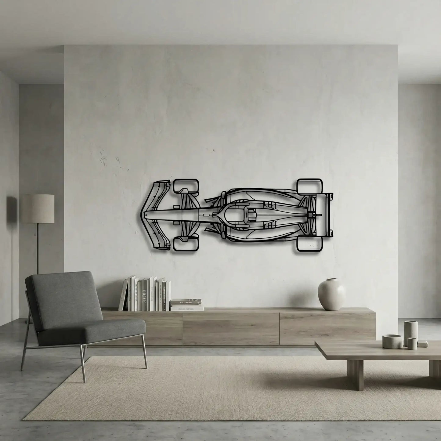 F1 Top View Metal Wall Art