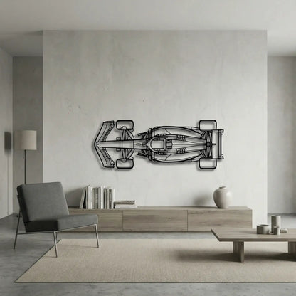 F1 Top View Metal Wall Art