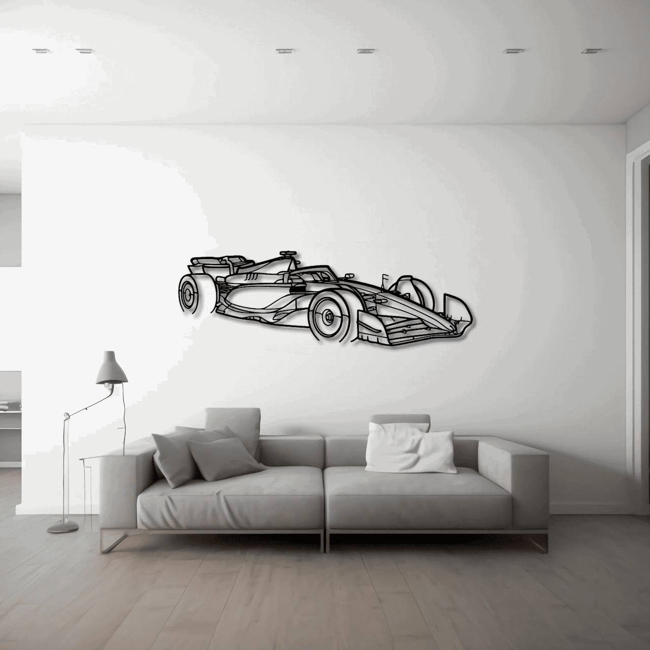 F1 2024 SF-24 ANGLE METAL WALL ART - DopeCars
