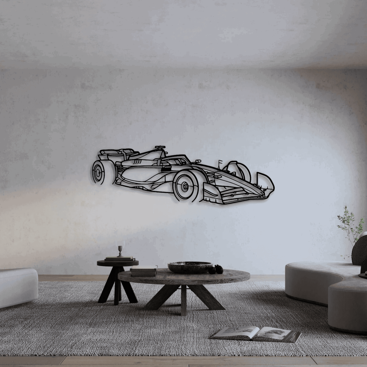 F1 2024 SF-24 ANGLE METAL WALL ART - DopeCars