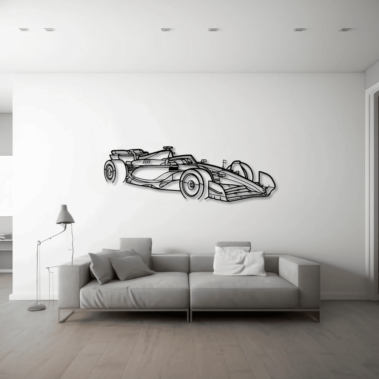 F1 2024 SF-24 ANGLE METAL WALL ART - DopeCars