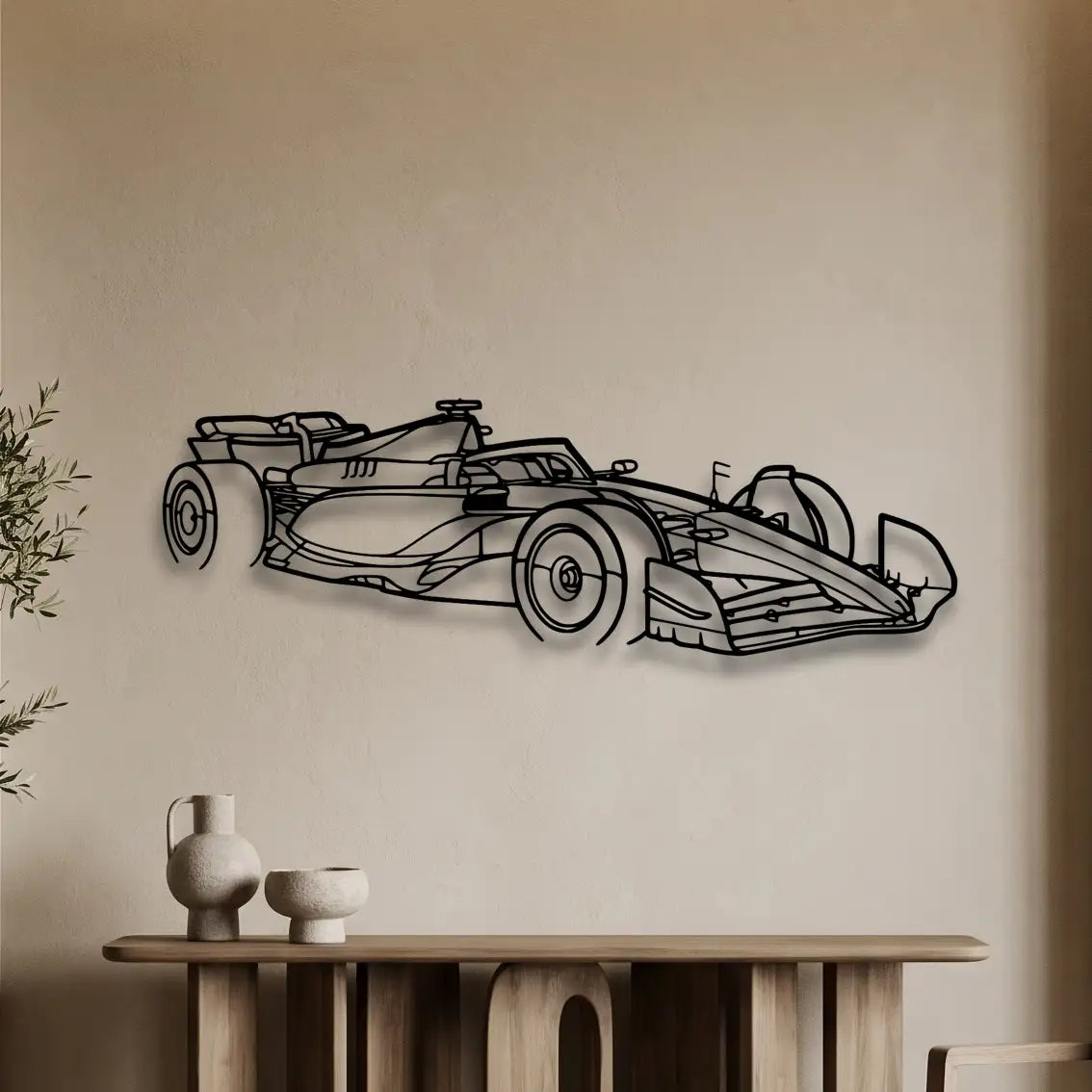 F1 2024 SF-24 Angle Metal Wall Art - DopeCars