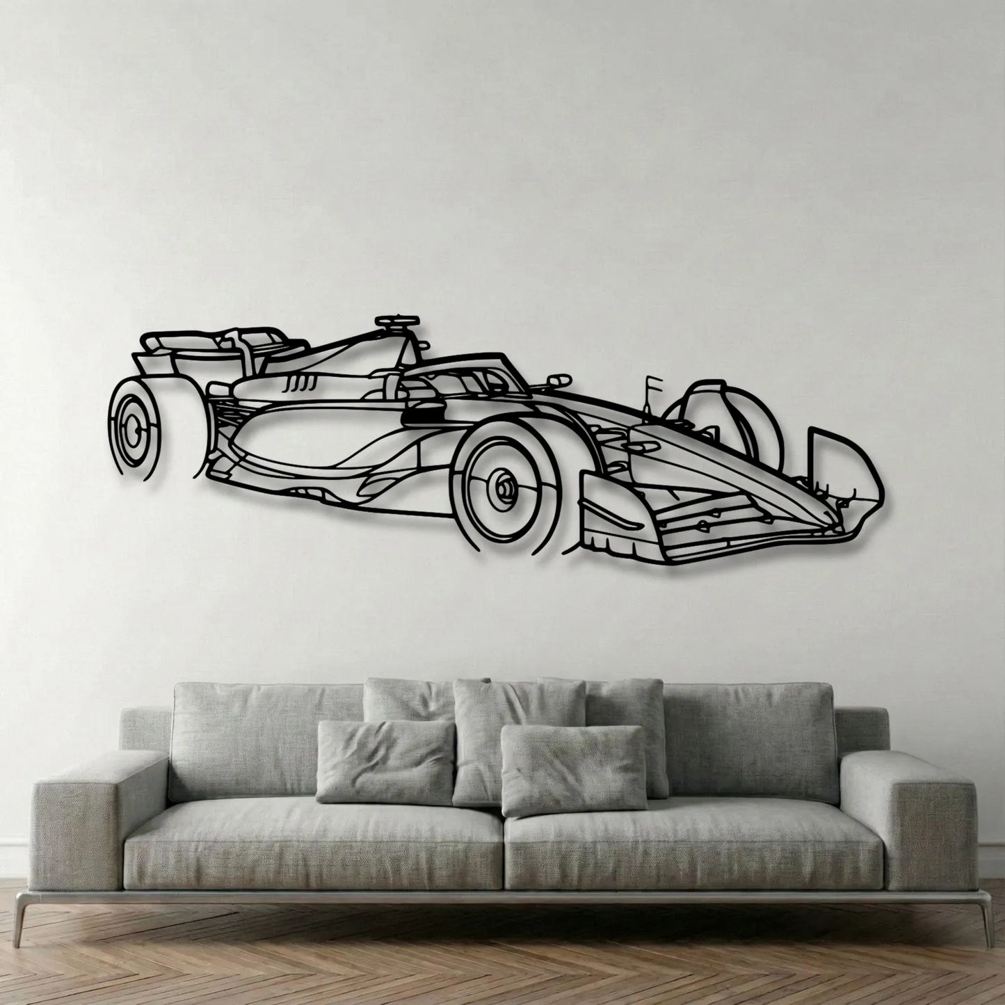 F1 2024 SF-24 Angle Metal Wall Art - DopeCars