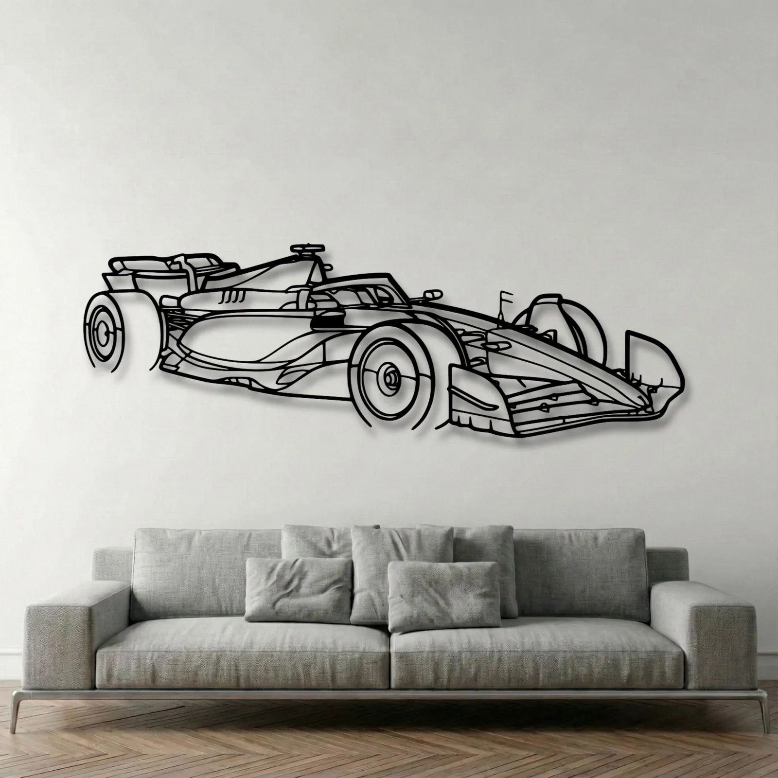 F1 2024 SF-24 Angle Metal Wall Art - DopeCars
