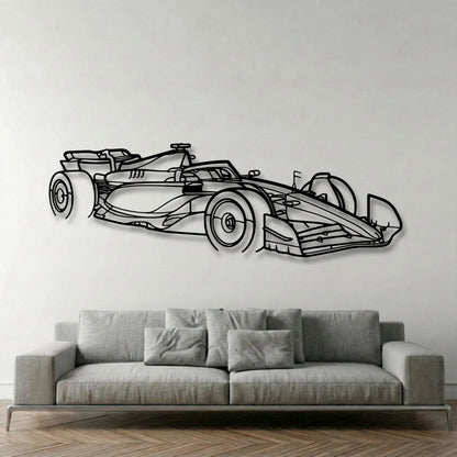 F1 2024 SF-24 Angle Metal Wall Art - DopeCars