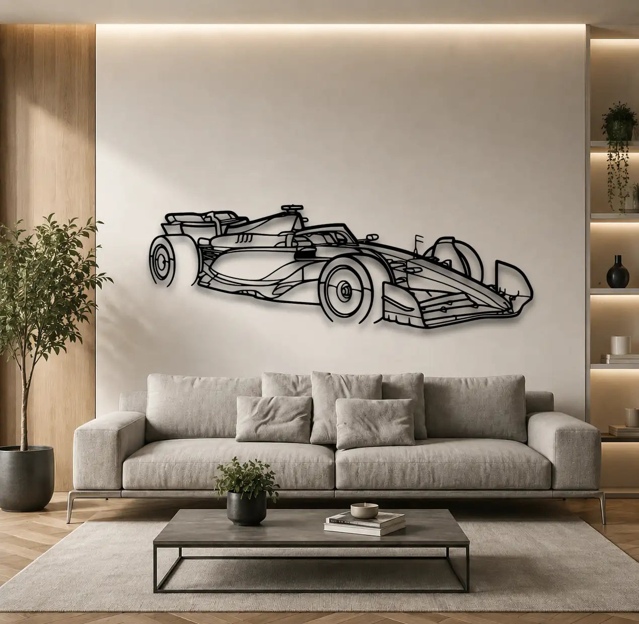 F1 2024 SF-24 Angle Metal Wall Art - DopeCars