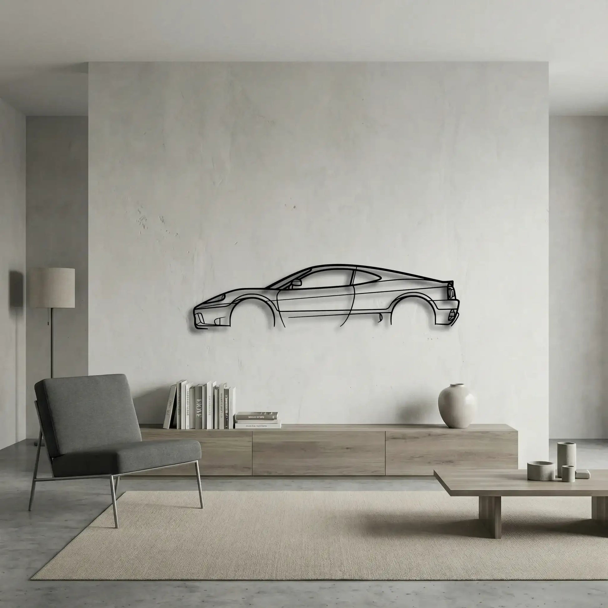 Ferrari 360 Challenge Stradale Metal Wall Art