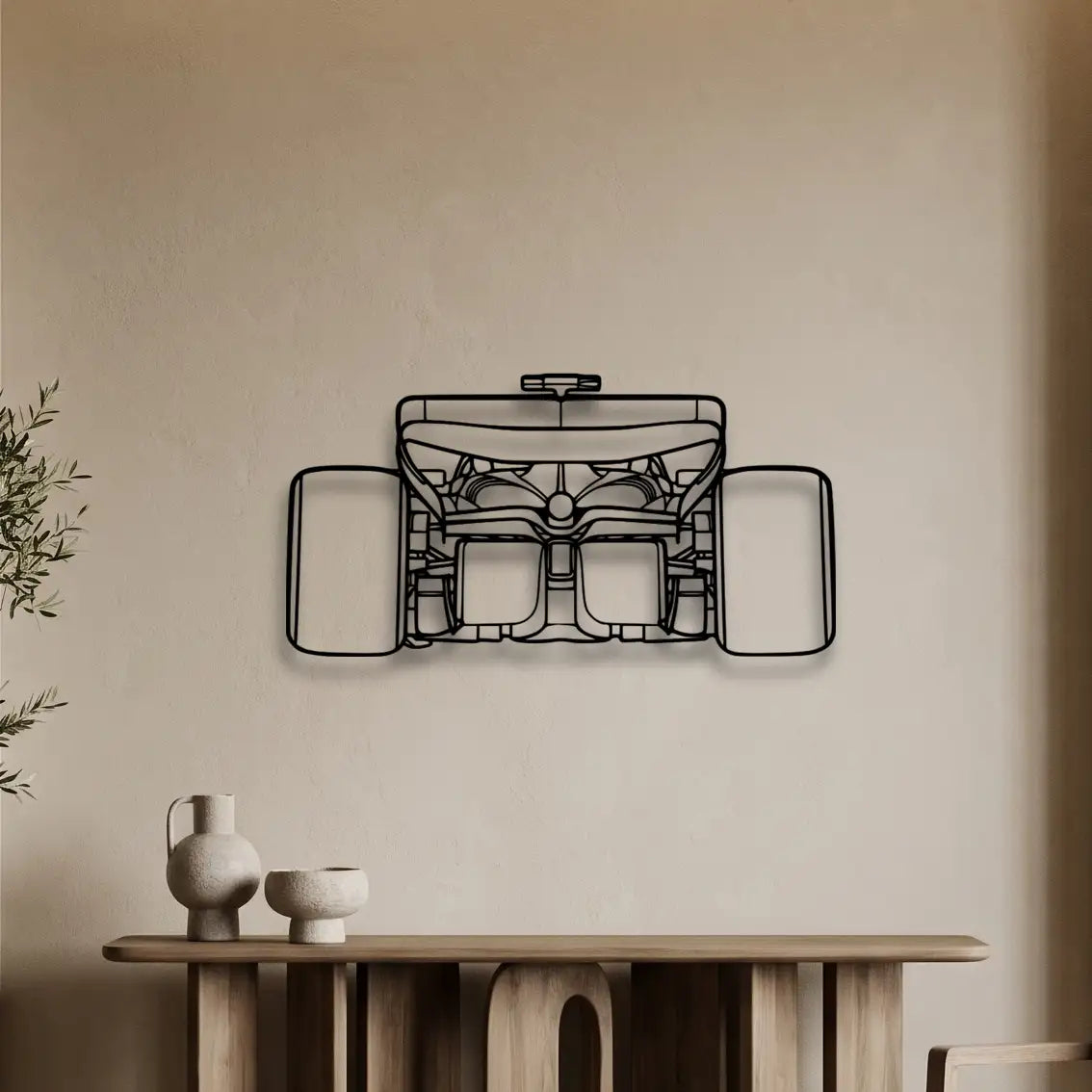Ferrari F1 2024 SF-24 Back View Metal Wall Art - DopeCars