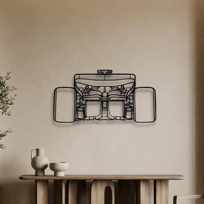 Ferrari F1 2024 SF-24 Back View Metal Wall Art - DopeCars