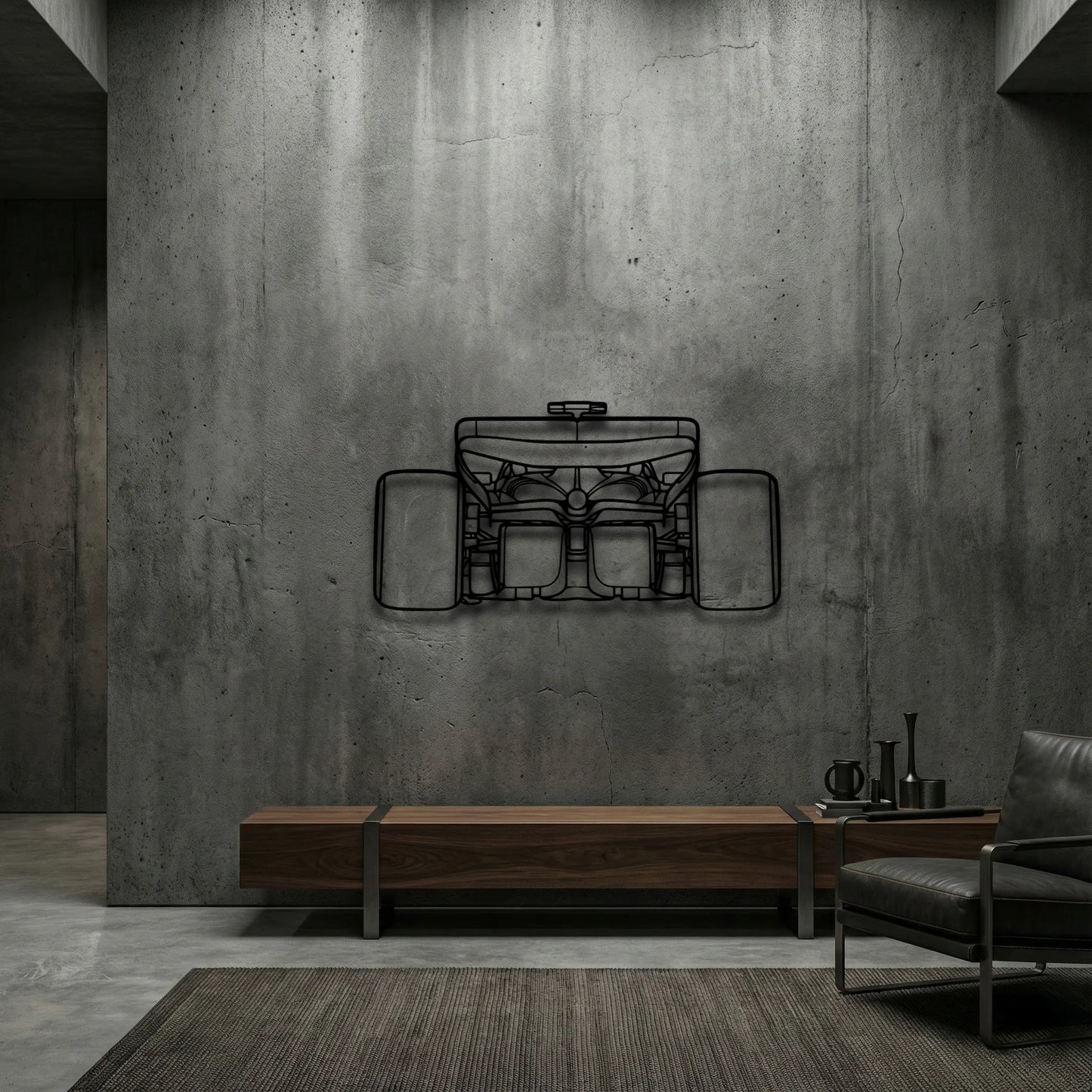 Ferrari F1 2024 SF-24 Back View Metal Wall Art - DopeCars