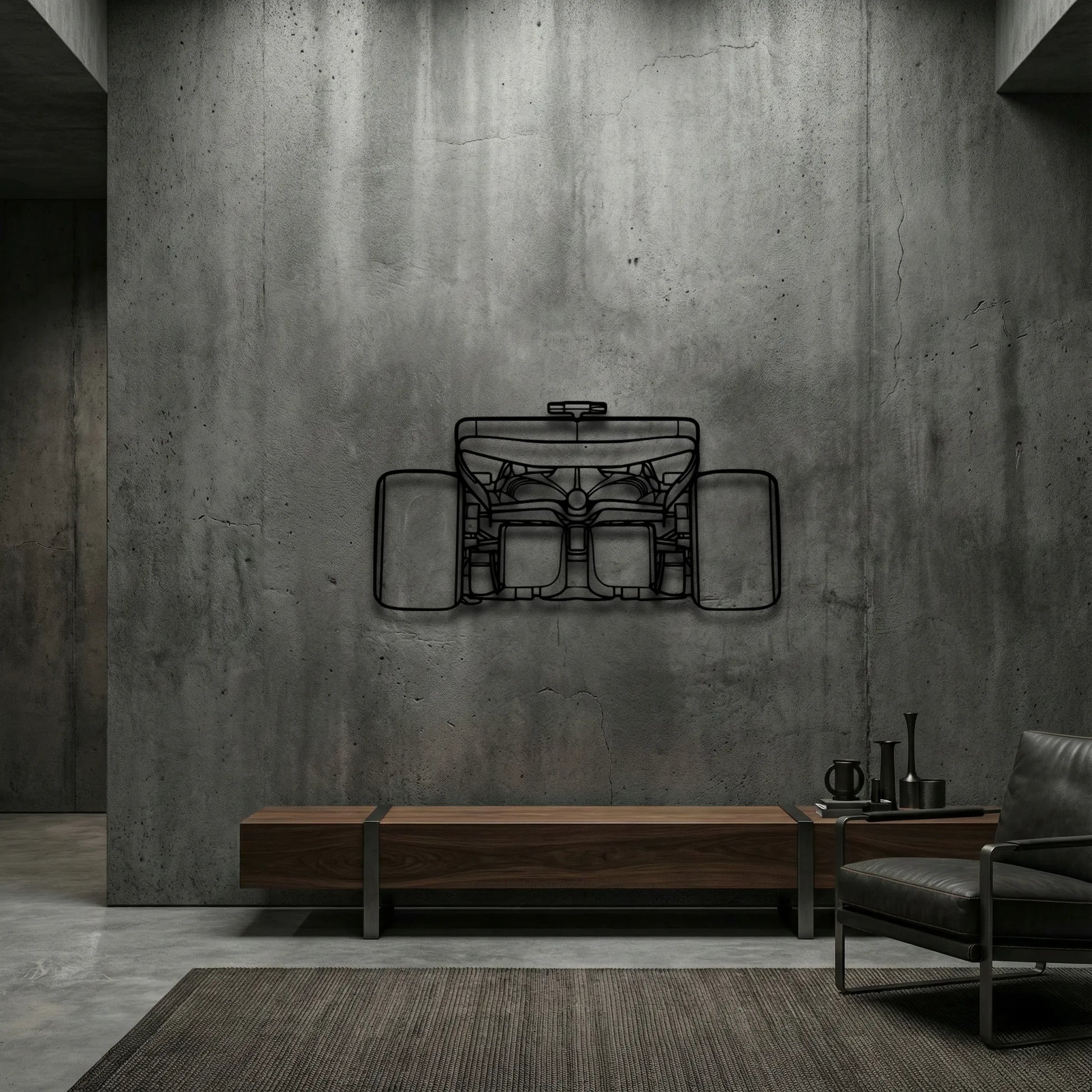 Ferrari F1 2024 SF-24 Back View Metal Wall Art - DopeCars