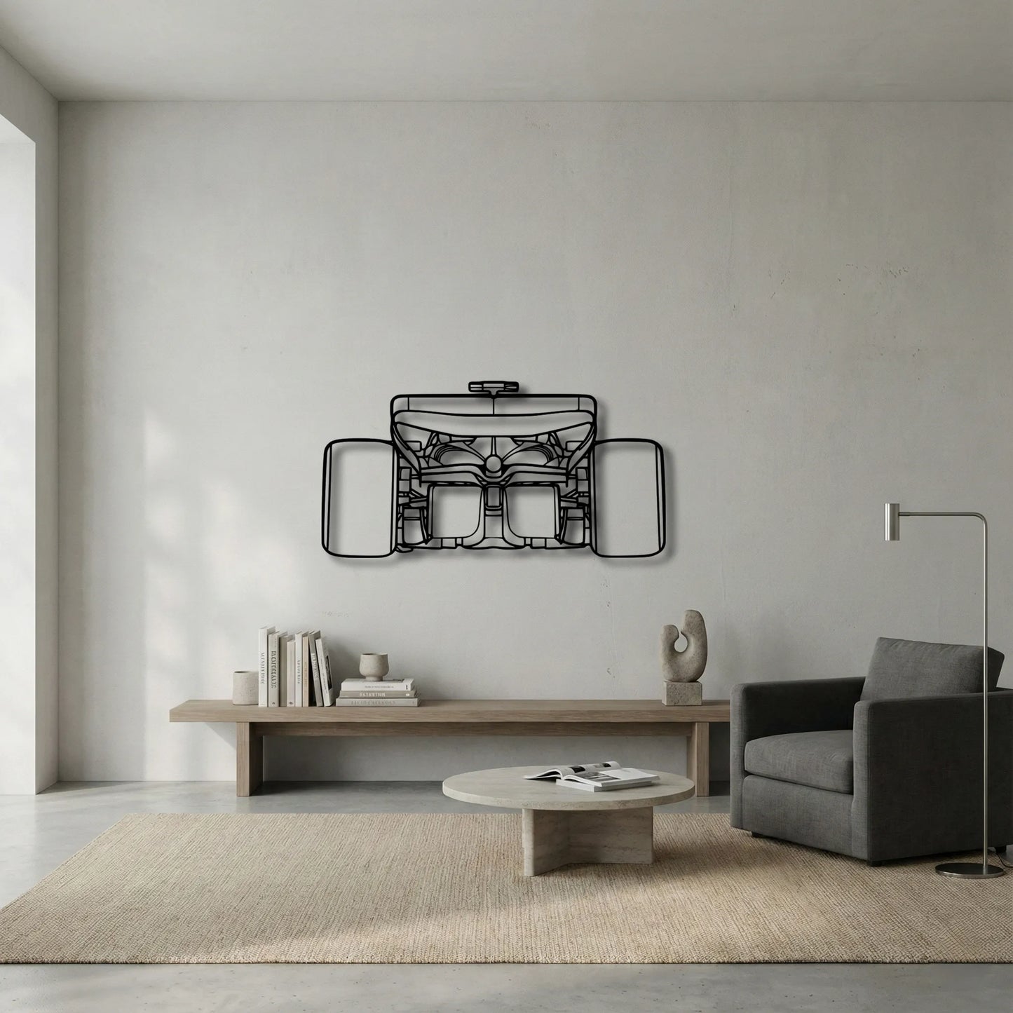 Ferrari F1 2024 SF-24 Back View Metal Wall Art - DopeCars