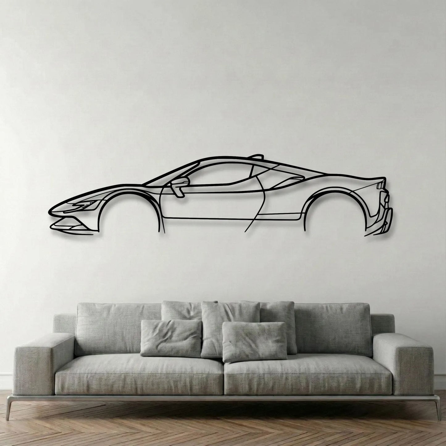 Ferrari SF90 Stradale Metal Wall Art - DopeCars