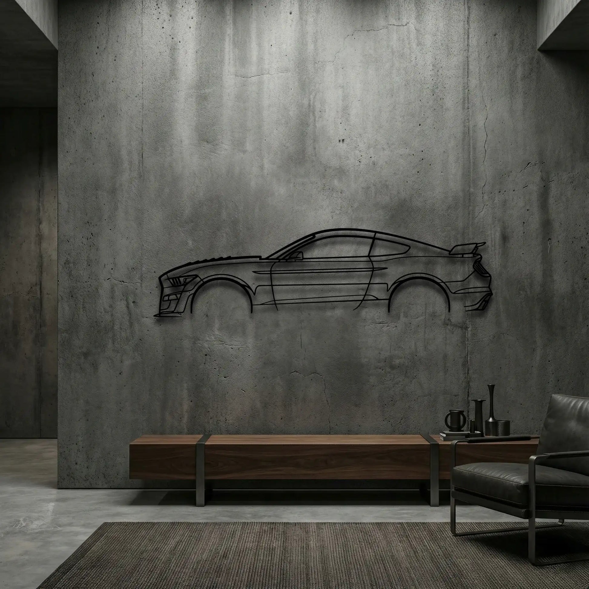 Ford Mustang GT500 Metal Wall Art