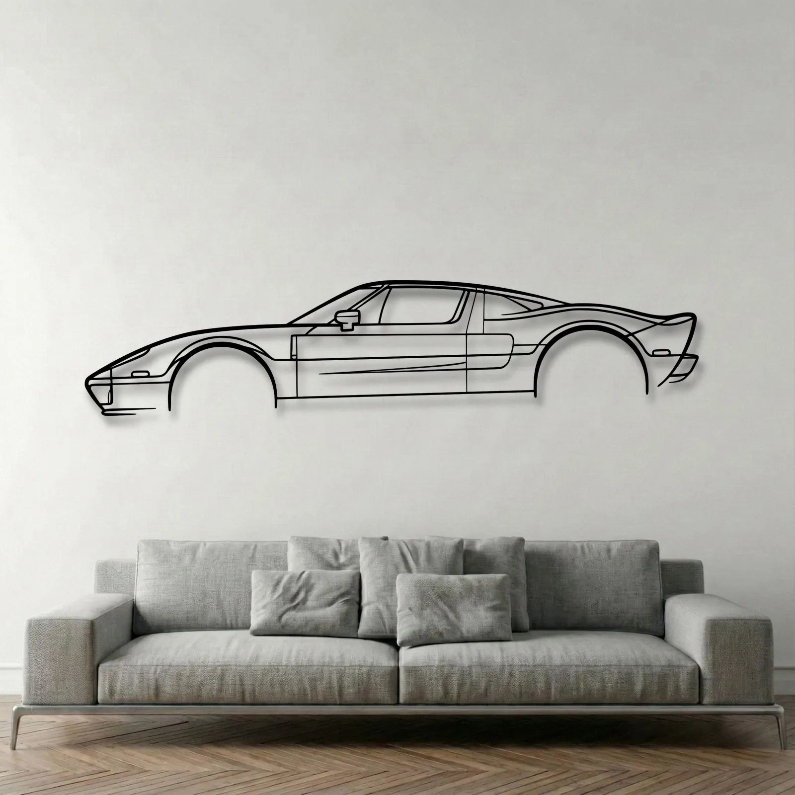 Ford GT (2005) Metal Wall Art - DopeCars