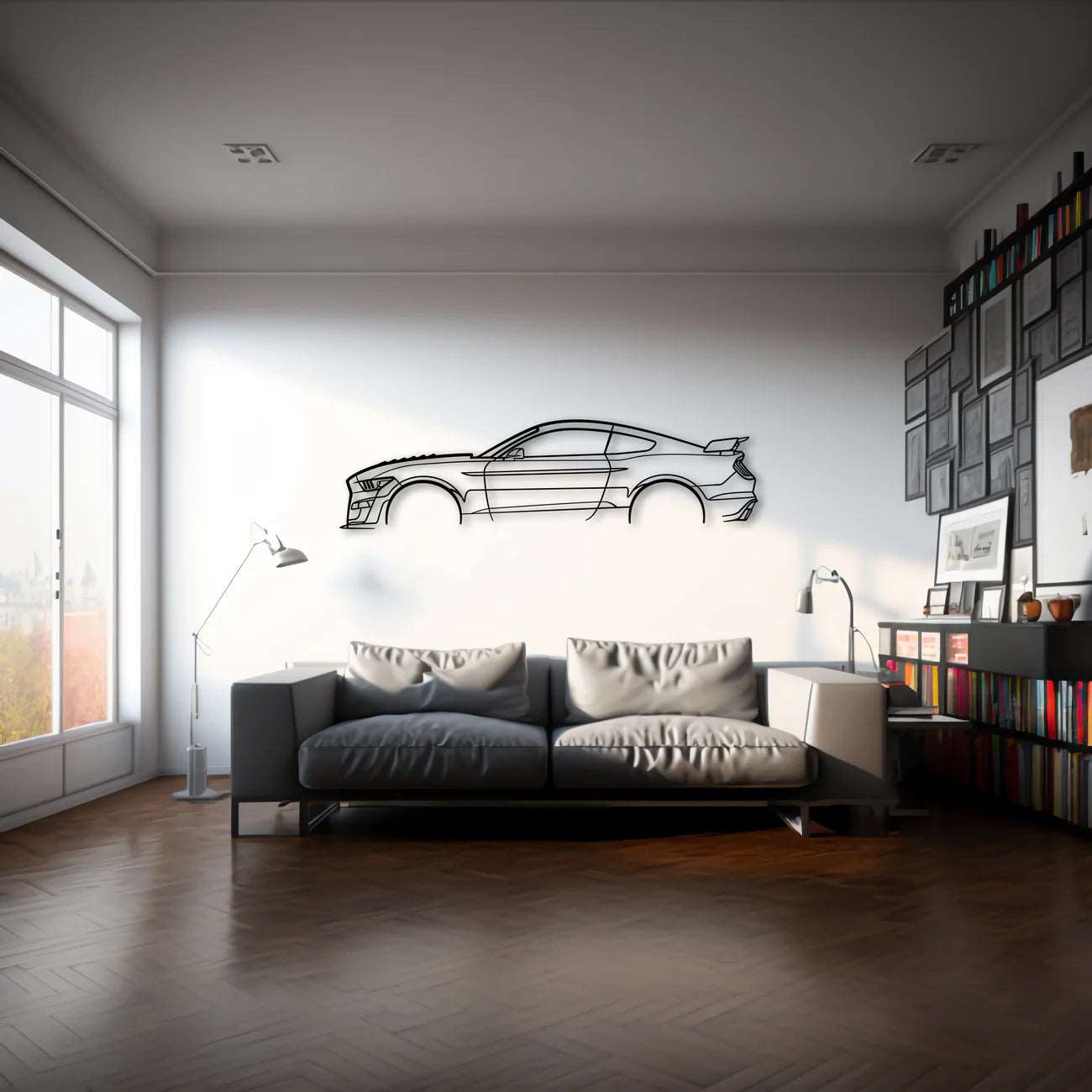 FORD MUSTANG GT500 METAL WALL ART - DopeCars