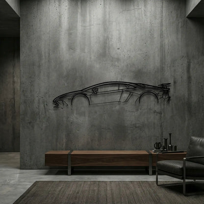 Lamborghini Aventador SV Metal Wall Art