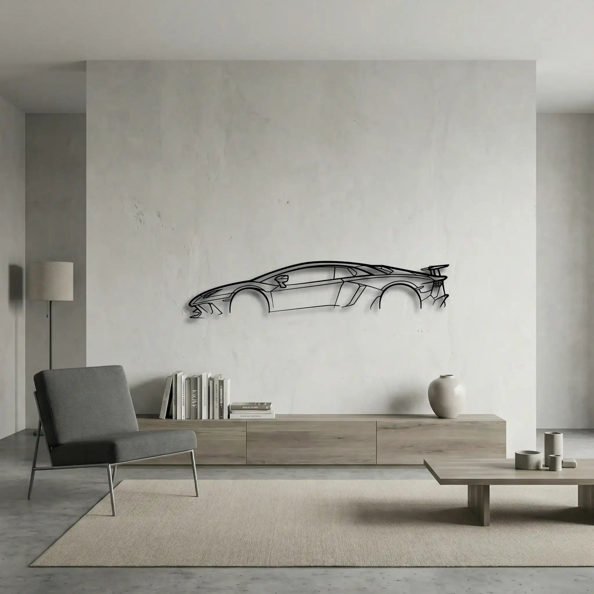 Lamborghini Aventador SV Metal Wall Art