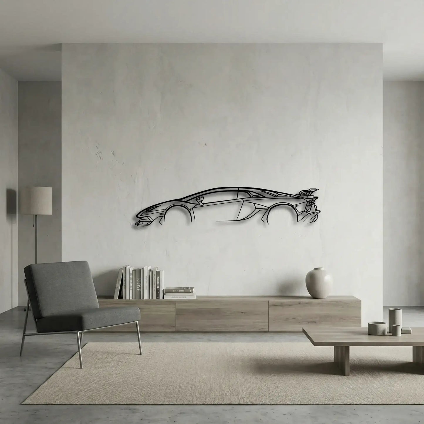 Lamborghini Aventador SVJ Metal Wall Art