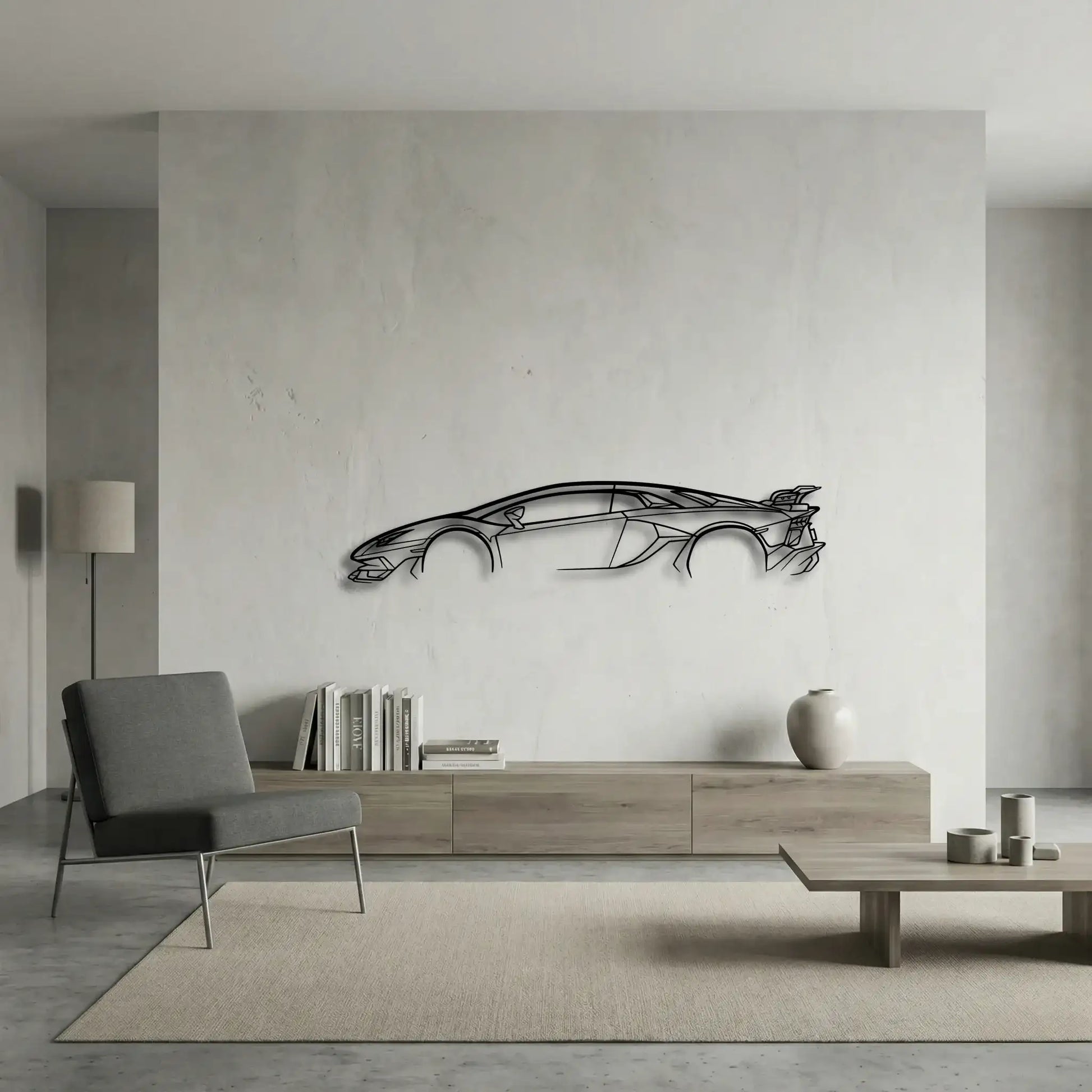 Lamborghini Aventador SVJ Metal Wall Art
