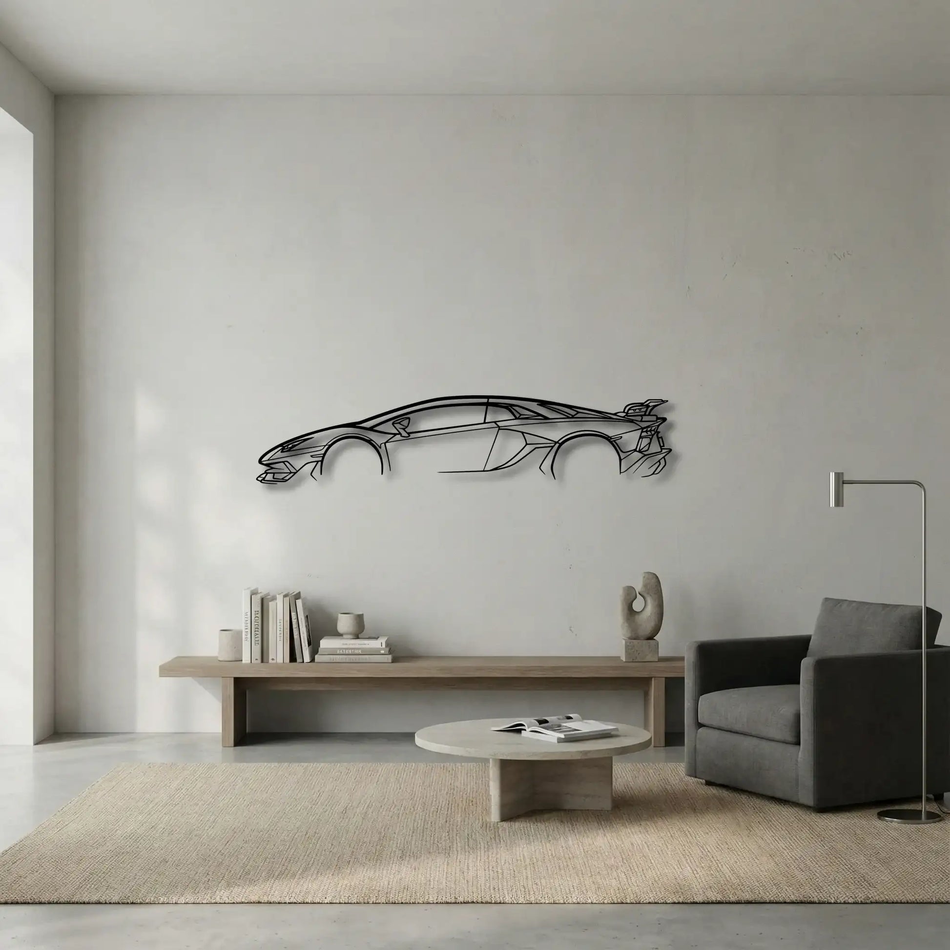 Lamborghini Aventador SVJ Metal Wall Art