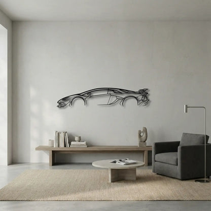 Lamborghini Aventador SVJ Metal Wall Art