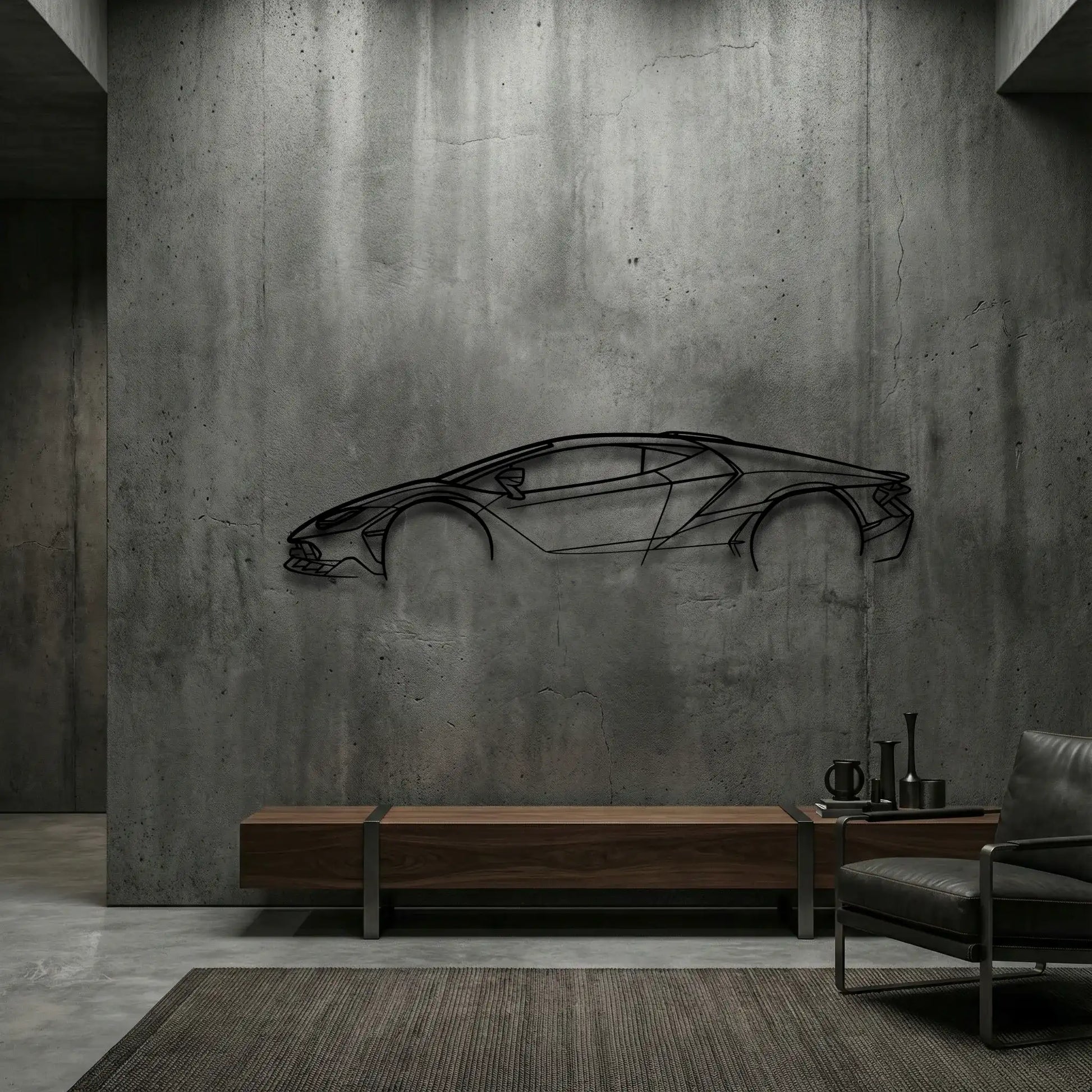 Lamborghini Centenario Metal Wall Art